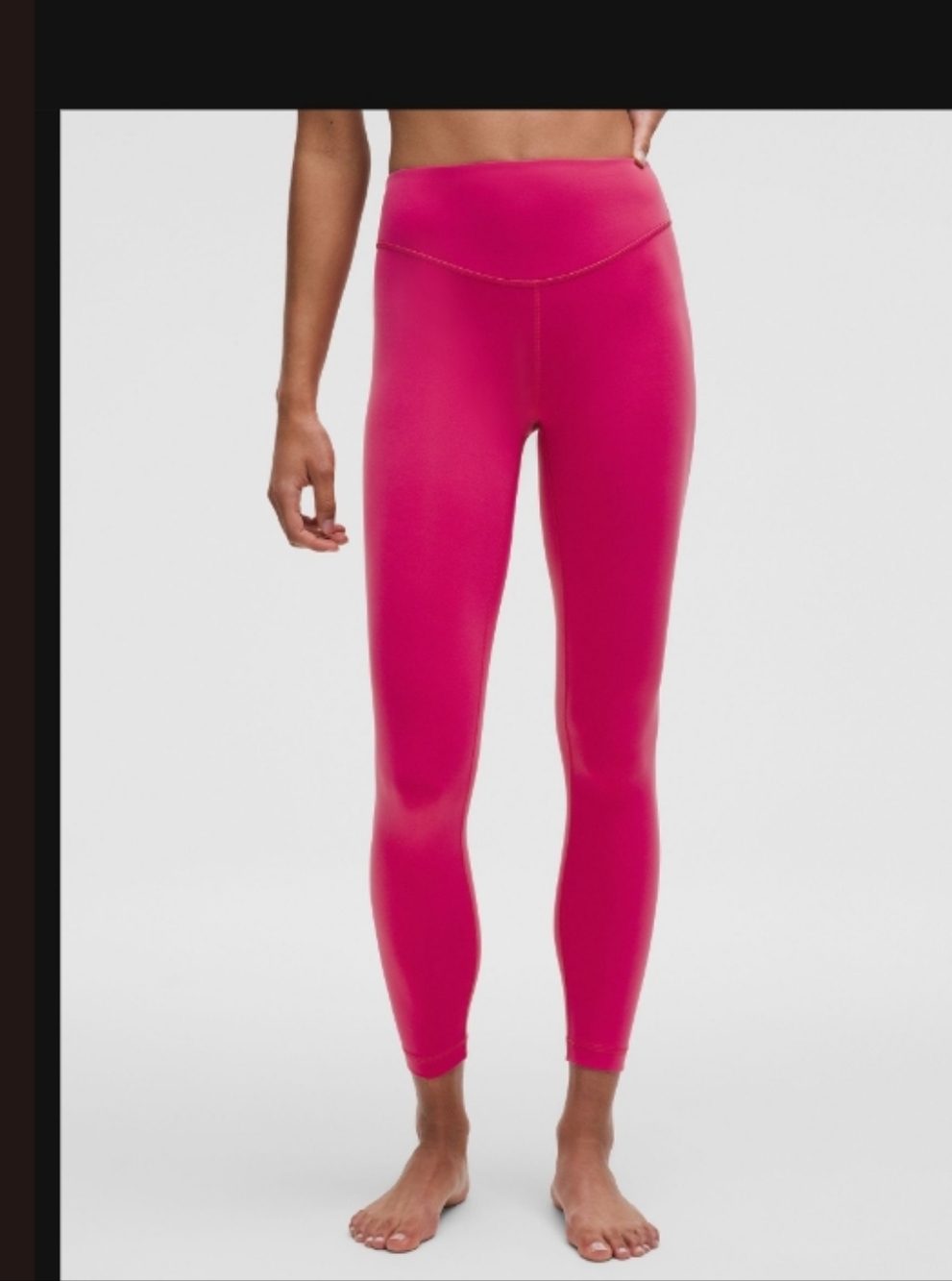 Lululemon Wunder Under Smooth Cover High Rise 25'' Tight In Rasberry Coulis
